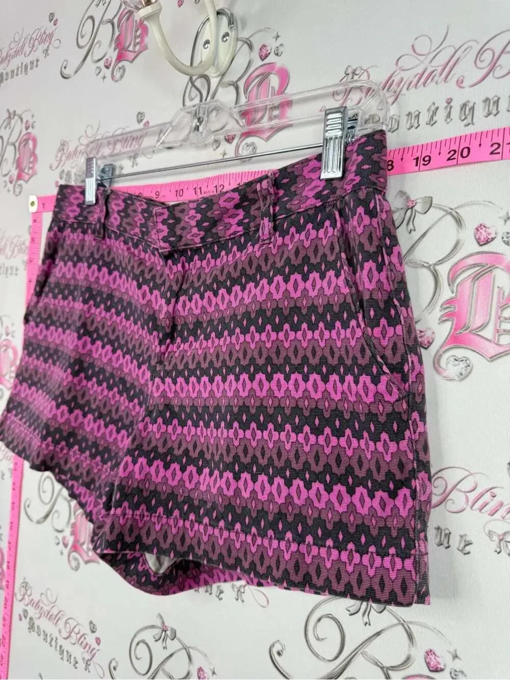 Joe fresh shorts Women's Pink purple Patterned Shorts